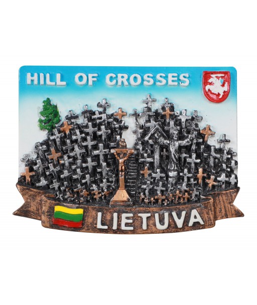 Juodos spalvos magnetas Hill of Crosses